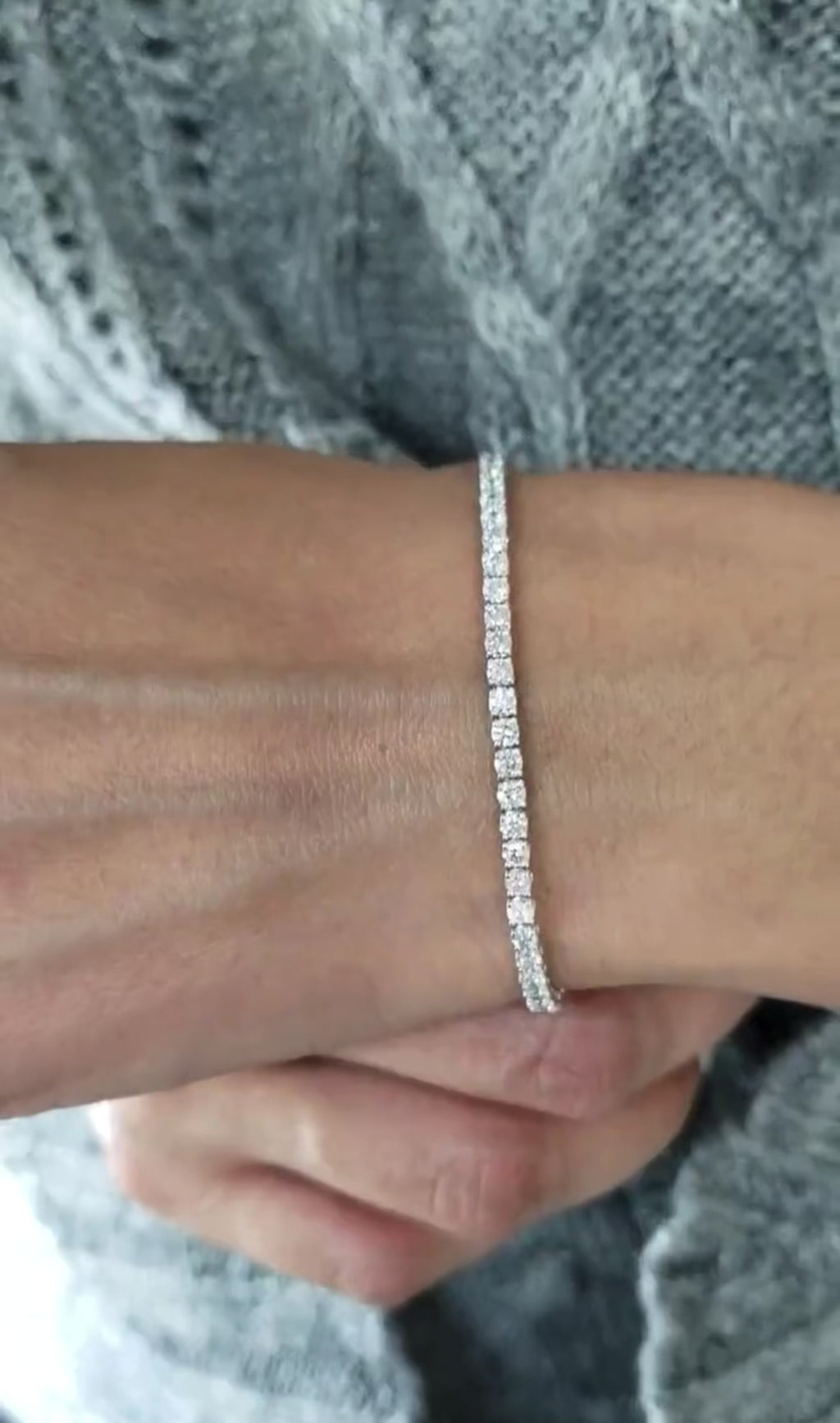 3ct Round Prong Set Tennis Bracelet