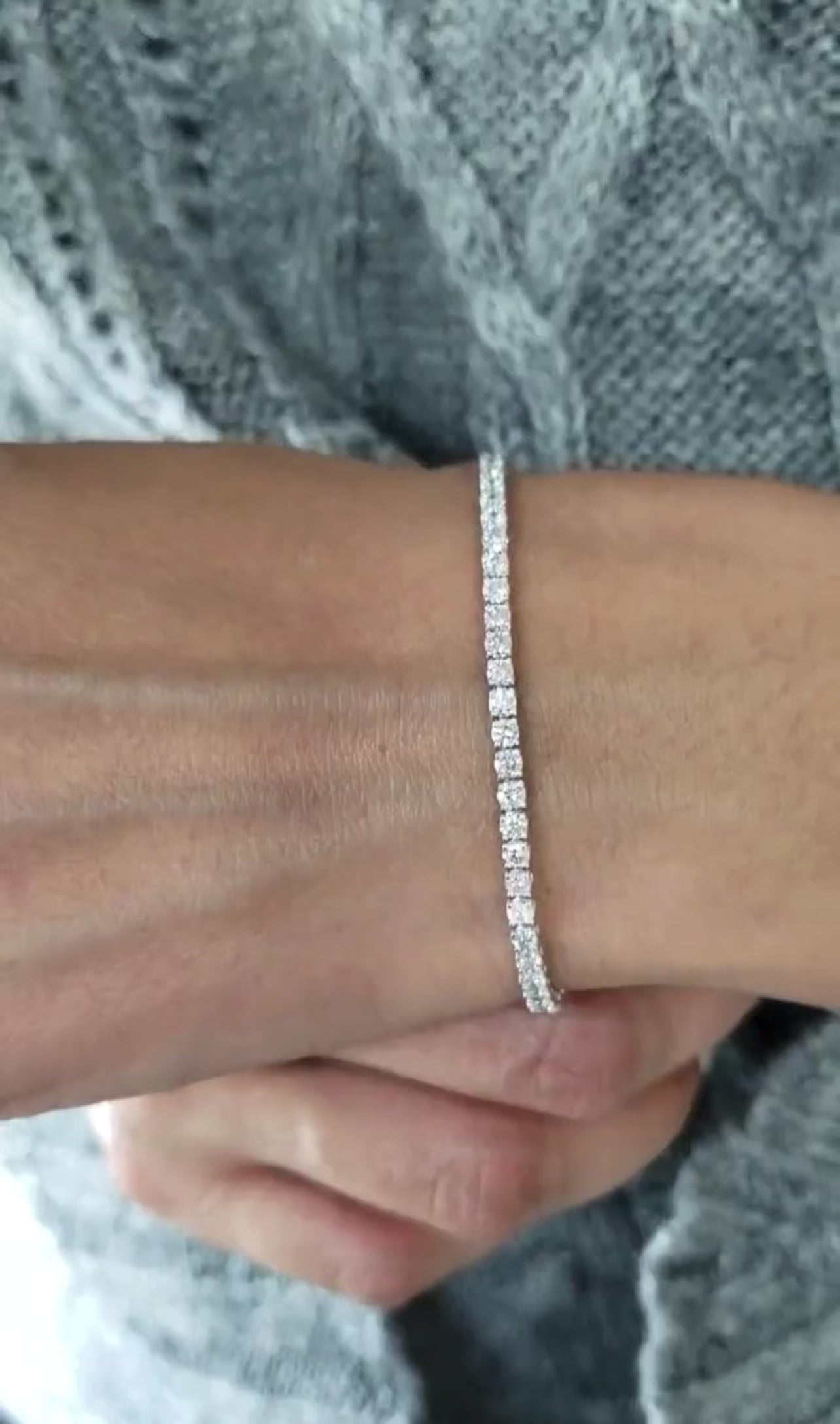 3ct Round Prong Set Tennis Bracelet