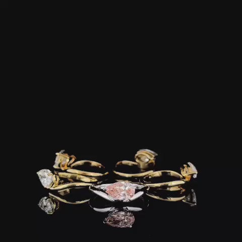 Pear Cut Pinky Finger Ring